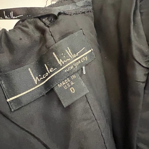 Nicole Miller Black Strapless Evening Gown - Picture 6 of 9